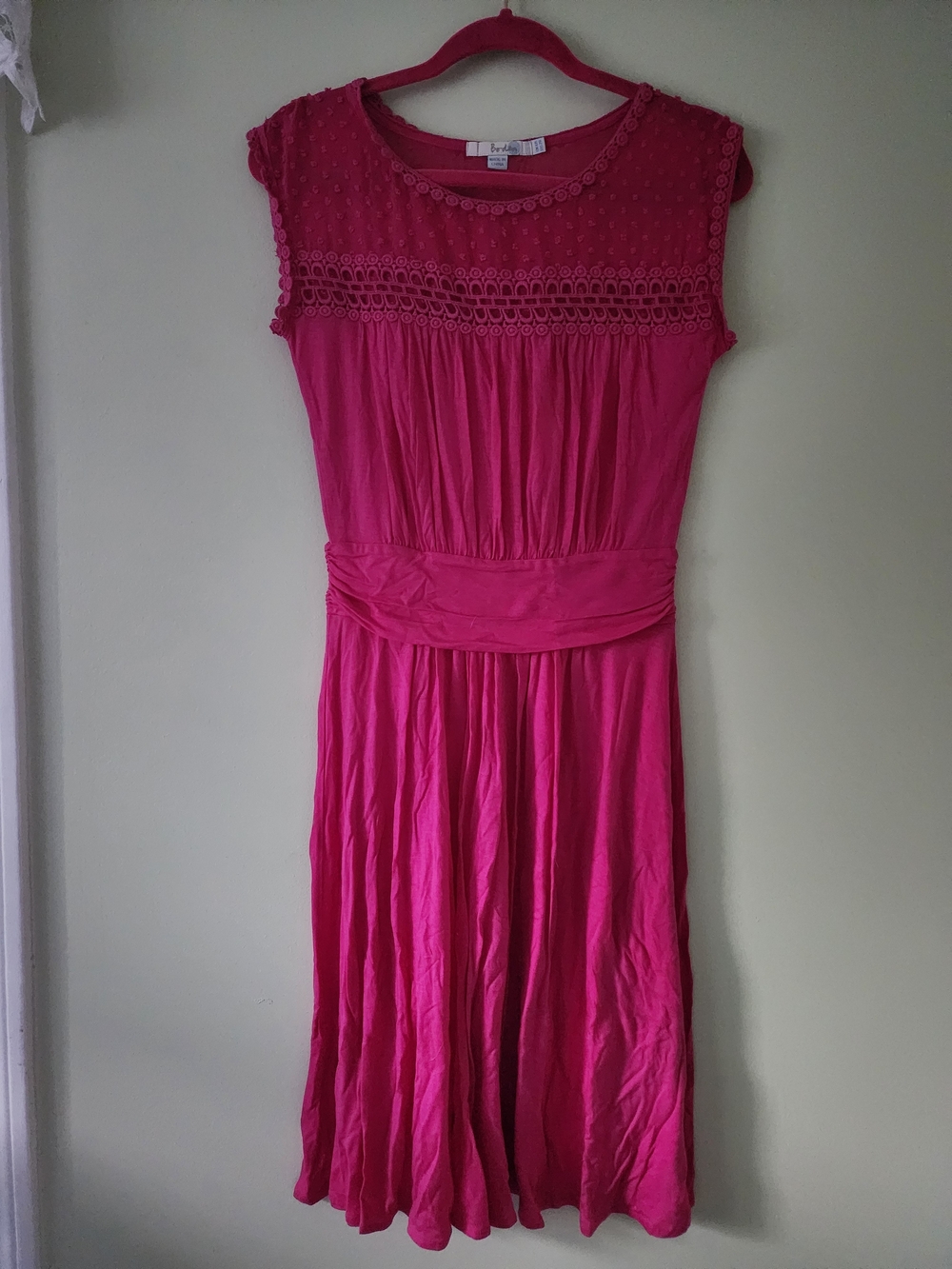 Boden Hot Pink Midi Dress